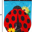 Banderas jardín primavera lino 12x18" doble cara