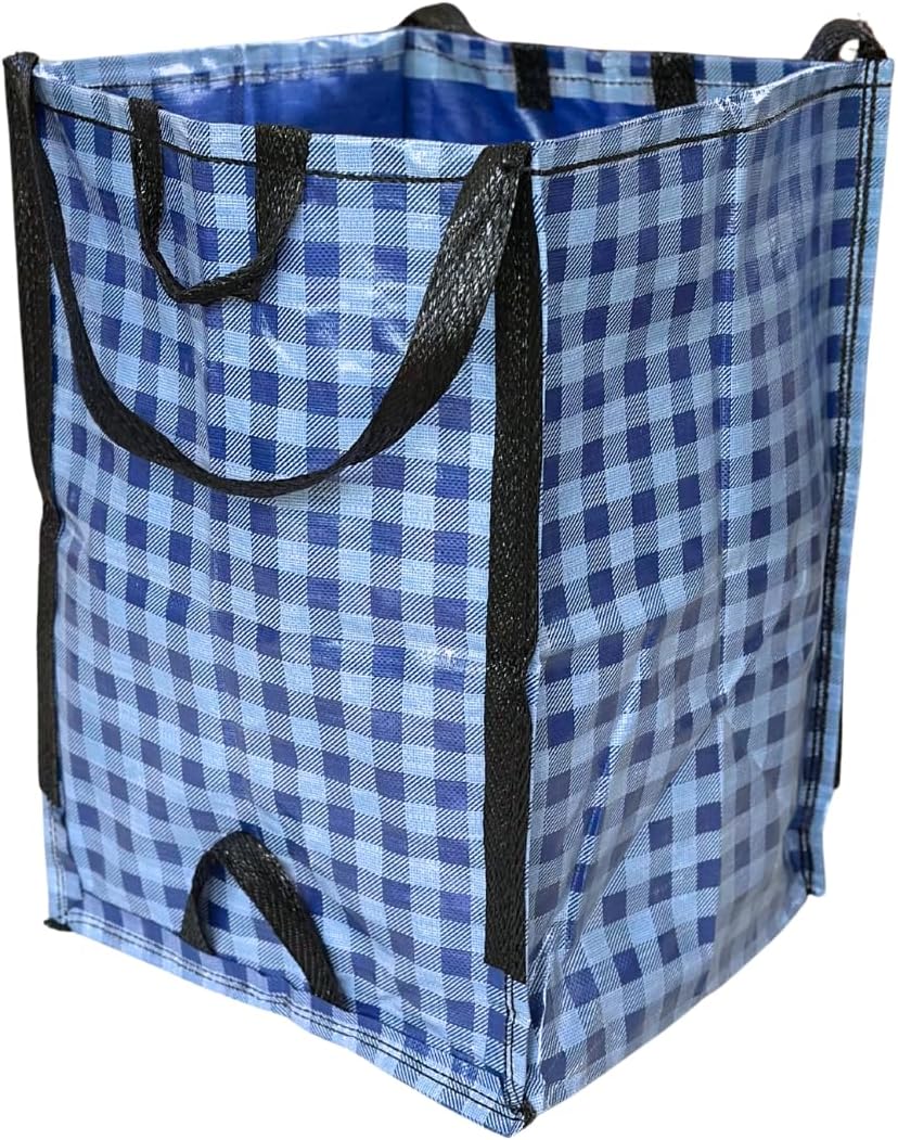 Bolsas reutilizables autoportantes 48gal jardín hogar azul