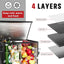 Organizador parrilla negro con tapa y soporte toallas 32L