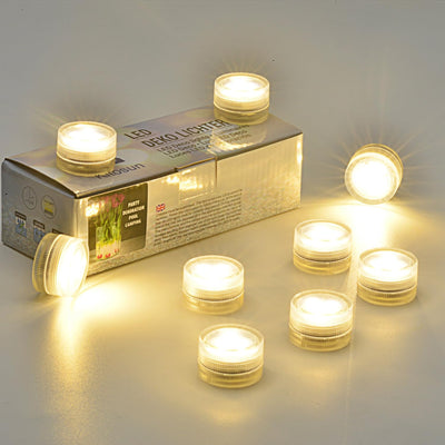 Velas LED subacuáticas pack 20 para piscina boda fiesta