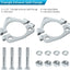 Brida dividida escape triangular 2.25" para tubo Y 2" pack 2