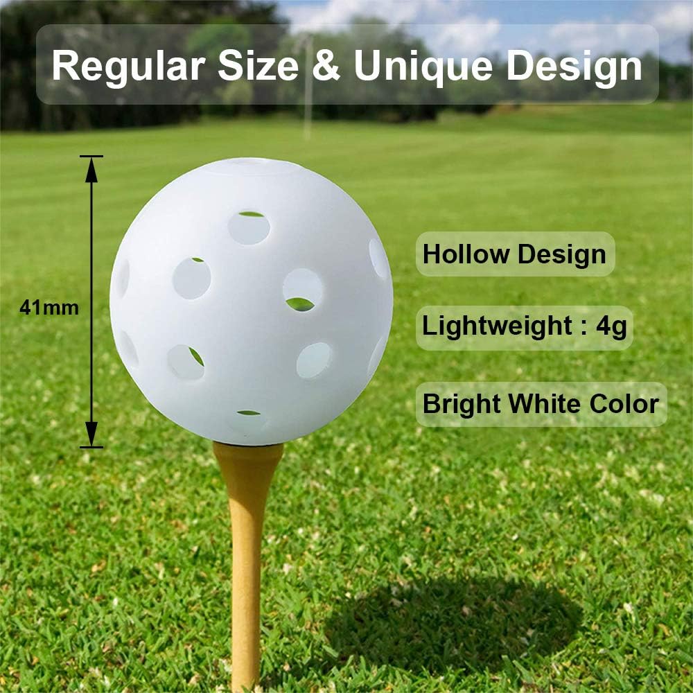 Pelotas golf plástico 5pulg practica simuladores