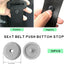 10 Topes Botón Cinturón Seguridad Ajuste Universal Plástico