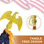 Kit mástil bandera interior madera 8ft con tapa águila