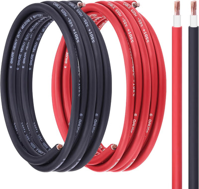 Cable soldadura cobre puro flex 6 AWG auto marino