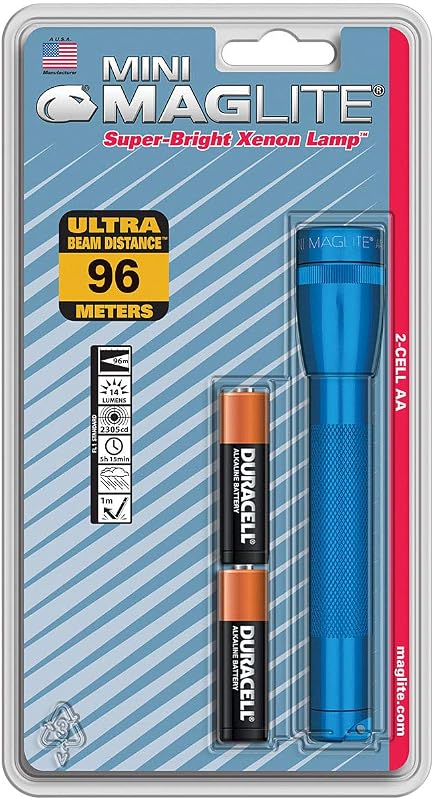 Linterna Mini Mag M2A116 Azul Portátil con Luces LED