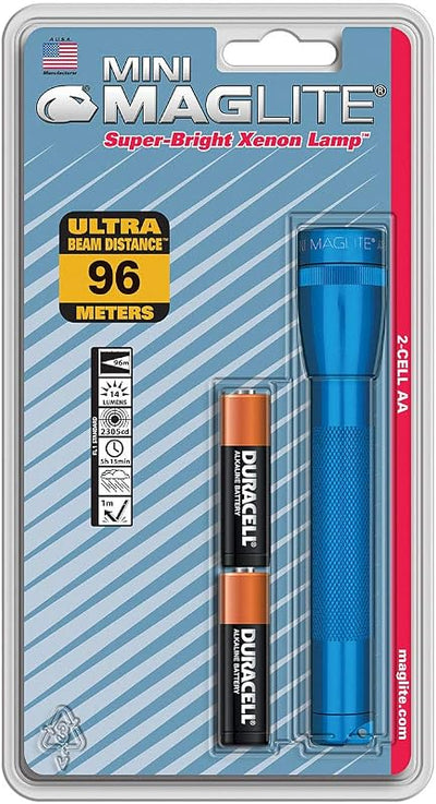 Linterna Mini Mag M2A116 Azul Portátil con Luces LED