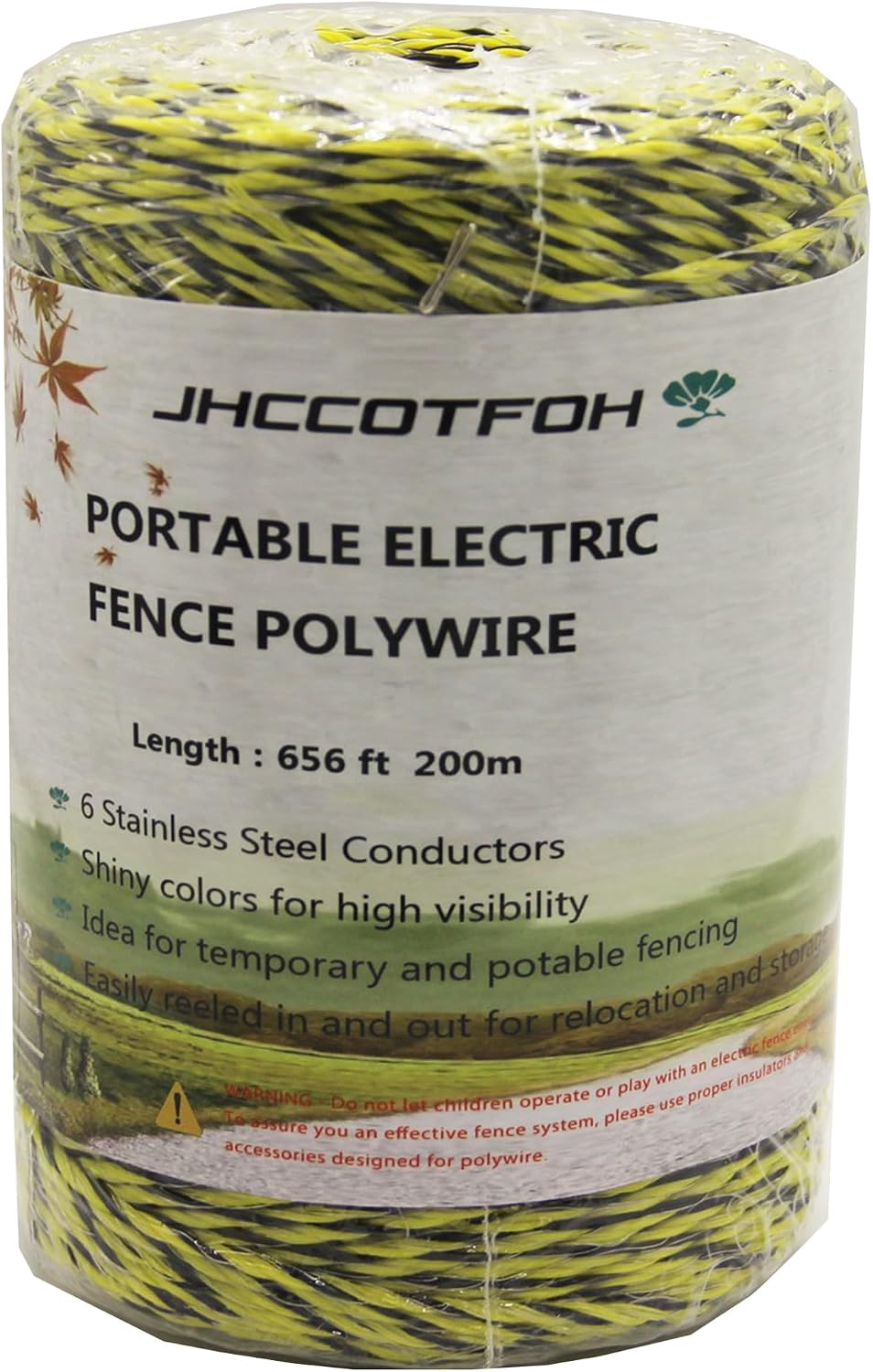Valla eléctrica Polywire 656" 6 conductores