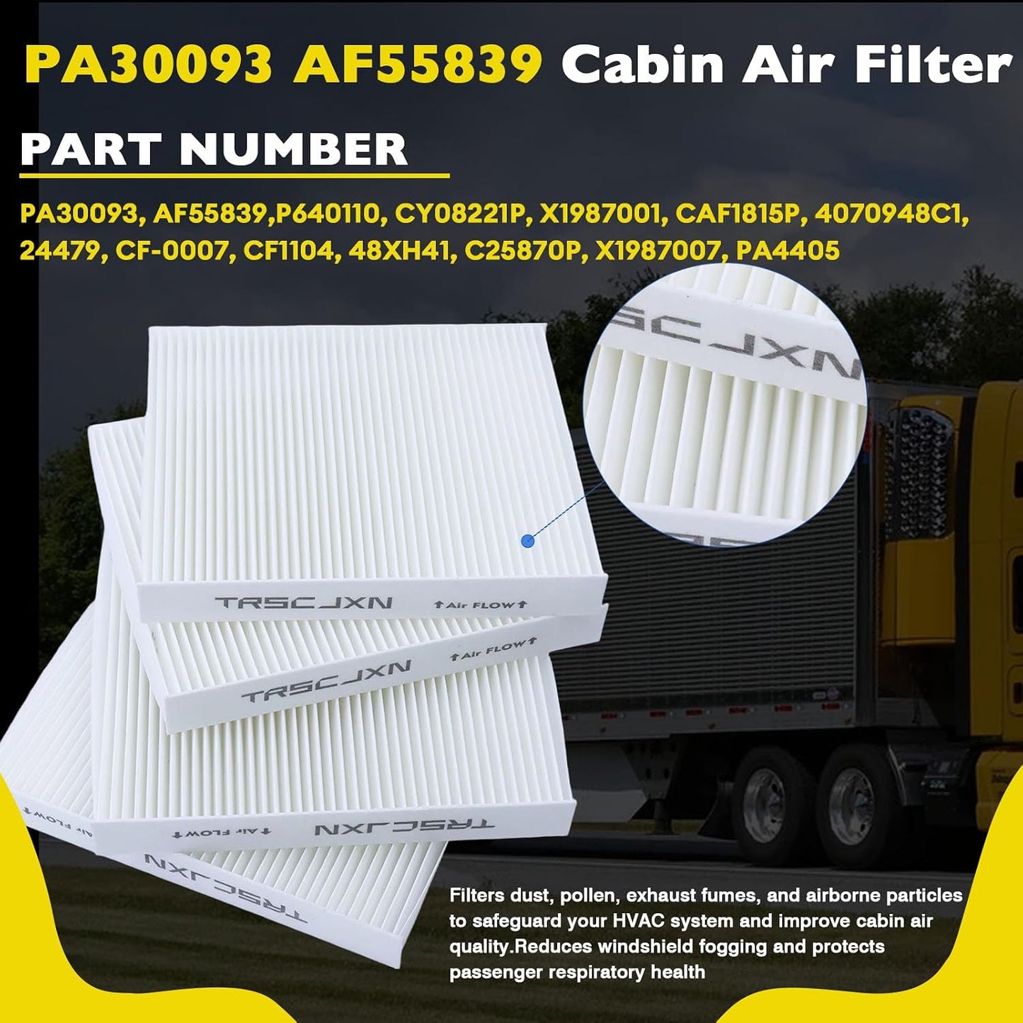 Filtro aire cabina Kenworth T660 T880 Peterbilt 567