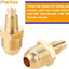 Conector latón orificio propano 3/8x1/8 pulg Mnpt 2uds