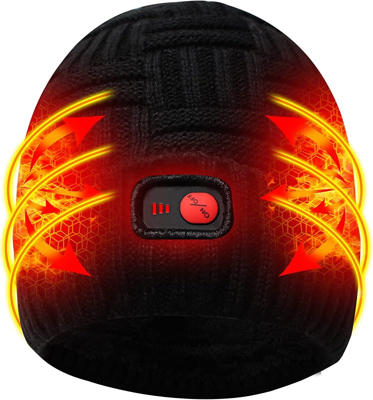 Gorro térmico eléctrico recargable para hombres y mujeres