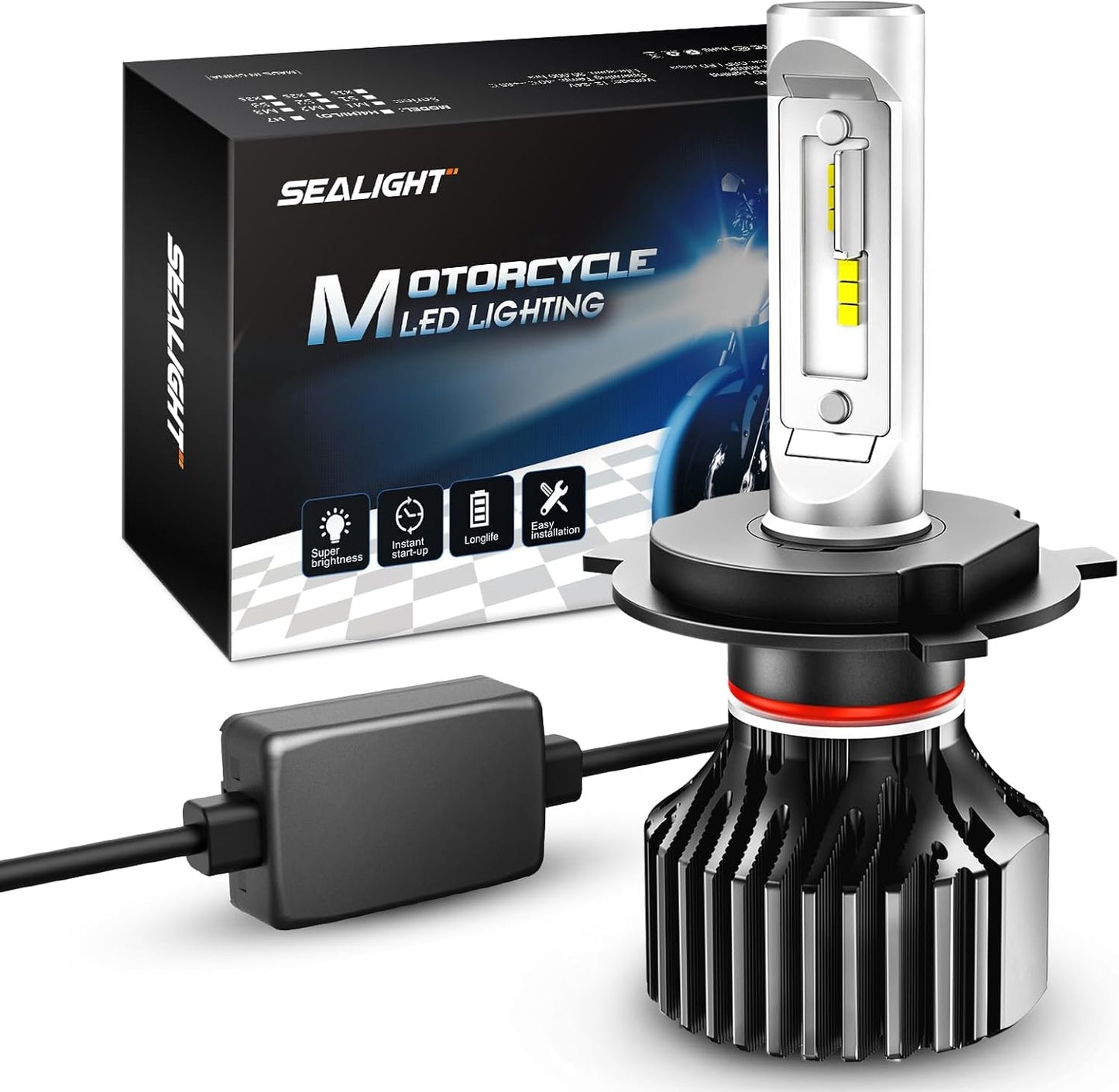 Bombillas M1H4/9003 para motocicleta súper brillante pack 1