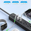 Tira alimentación con protector sobretensiones 5 tomas USB C y A