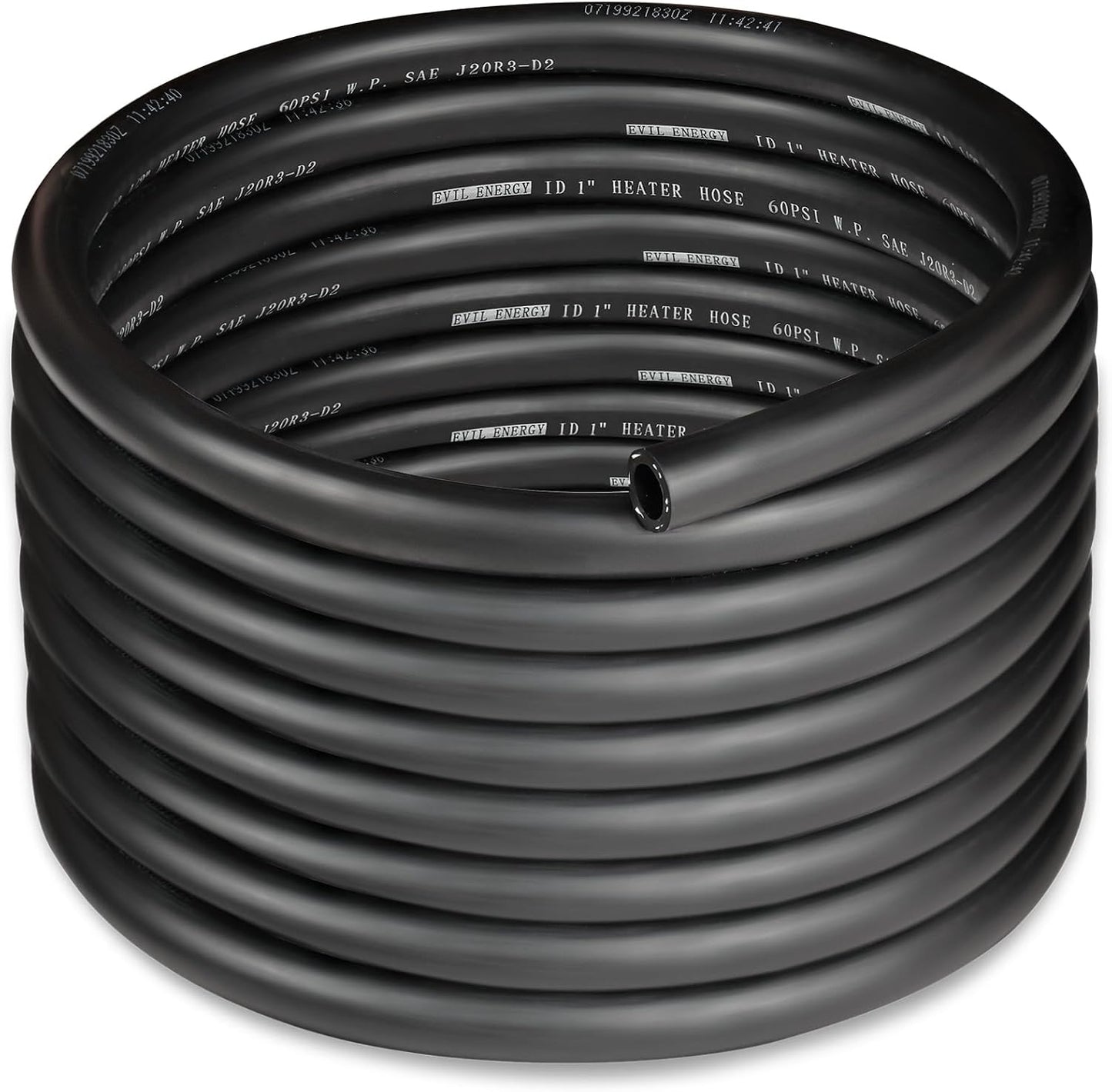 Manguera refrigerante recta 20R3 20ft negra 60PSI