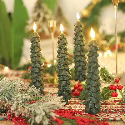 Candelabros LED árbol Navidad con control remoto y temporizador