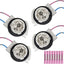 4 Pzas adaptadores cables para focos 4114 4157