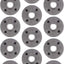 Bridas piso 3/4pulg hierro maleable negro set 12