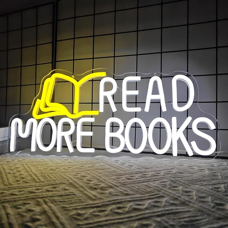 Señal neón LED regulable para aula dormitorio librería