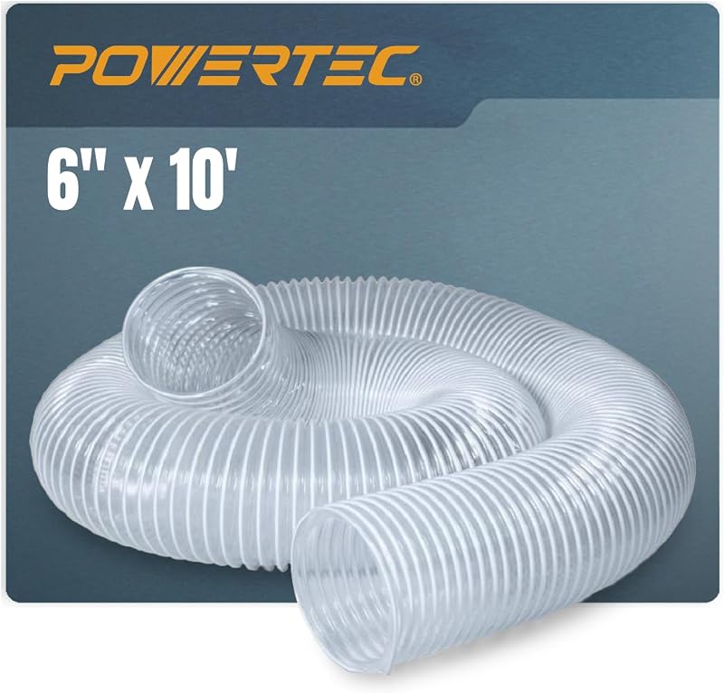 Manguera colectora polvo 6x10 ft PVC 6"