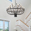 Candelabro estilo granja 48pulg 33 luces tipo vela para