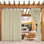 Cortinas impermeables exteriores 100x84pulg beige