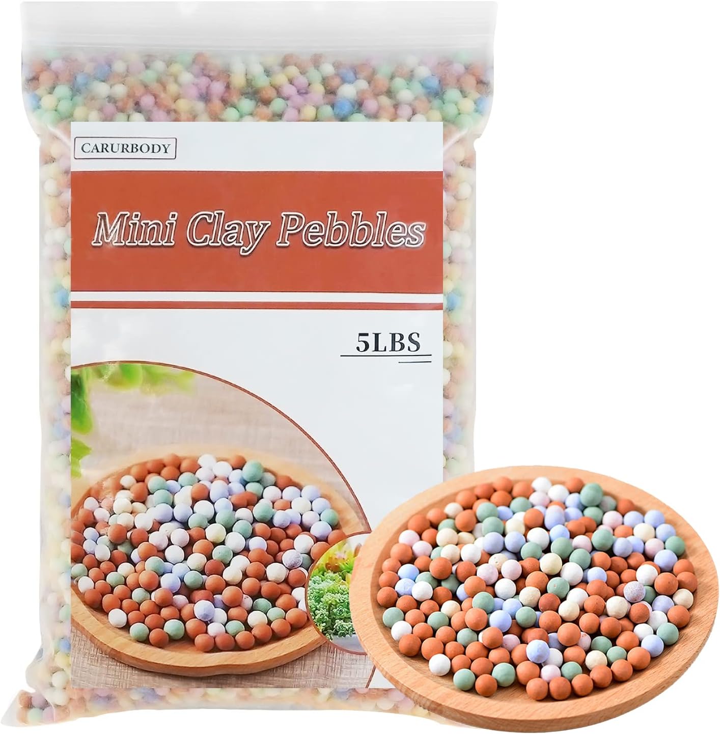 Guijarros ceramsite 5lb para orquídeas drenaje plantas