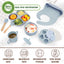 Set alimentación bebé silicona cuenco cucharas tenedor