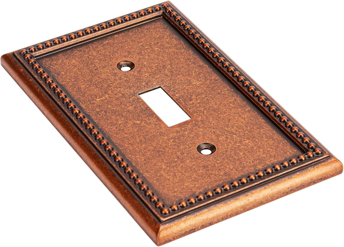 Placa decorativa pared perlas interruptor cobre esponjado
