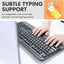 Teclado USB ergonómico con reposamuñecas 114 teclas