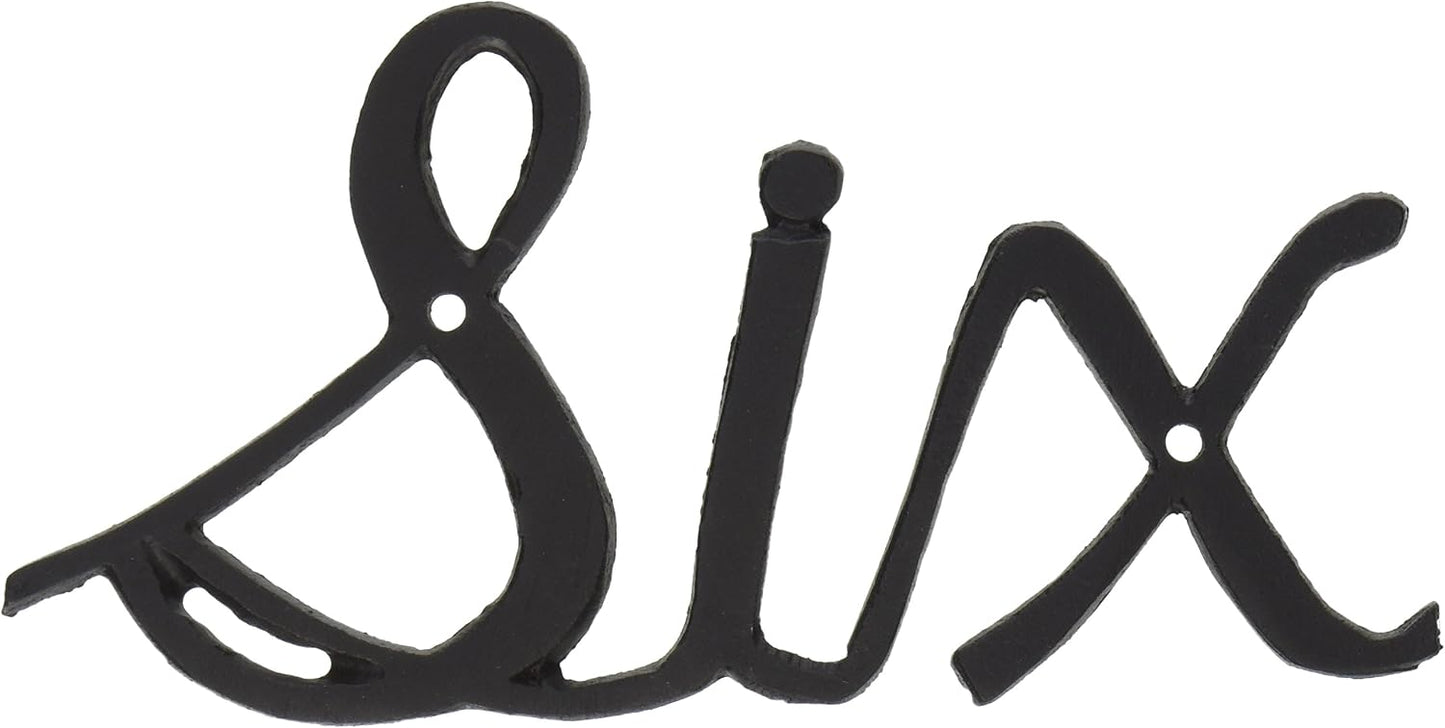 Número de casa grande Seis S