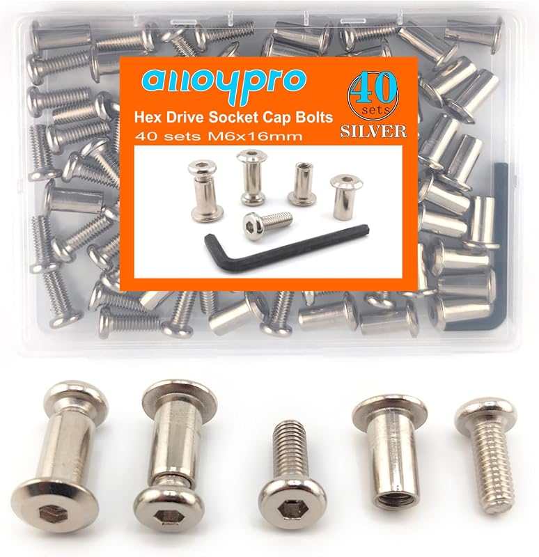 Kit 40 Pzas Casquillo M6 x 5/8 para Muebles y Sillas