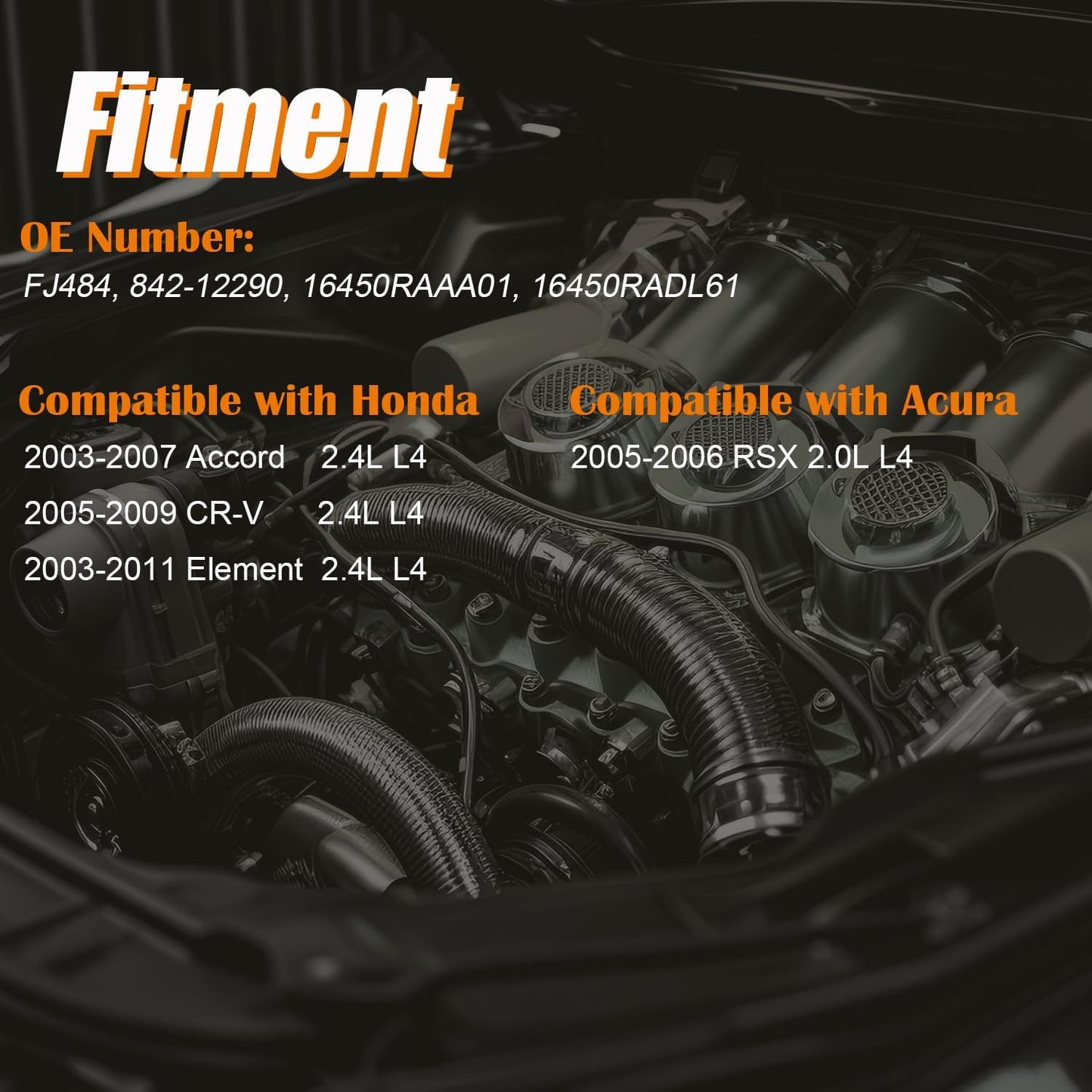 Inyectores combustible FJ484 Acura RSX 05-06 Honda Accord