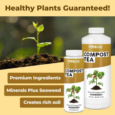 Té de compost líquido para suelo vivo 32oz