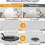 Lámpara pie RGB LED 1800lm control remoto sala dormitorio