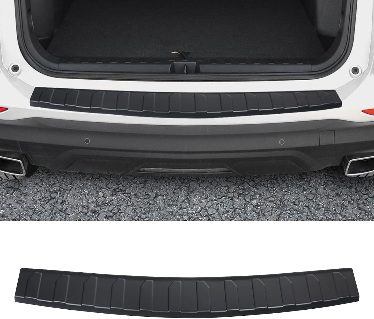 Protector parachoques trasero Chevy Equinox ABS Negro