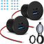 Toma USB RV 12V/24V Cargador Dual PD3.0 QC3.0 36W