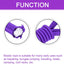 Cordón elástico redondo 0.4pulg 10ft púrpura tienda kayak