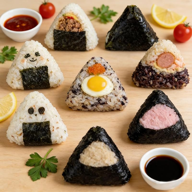 2 Moldes Bolas Arroz Antiadherente Sin BPA para Onigiri y Sushi