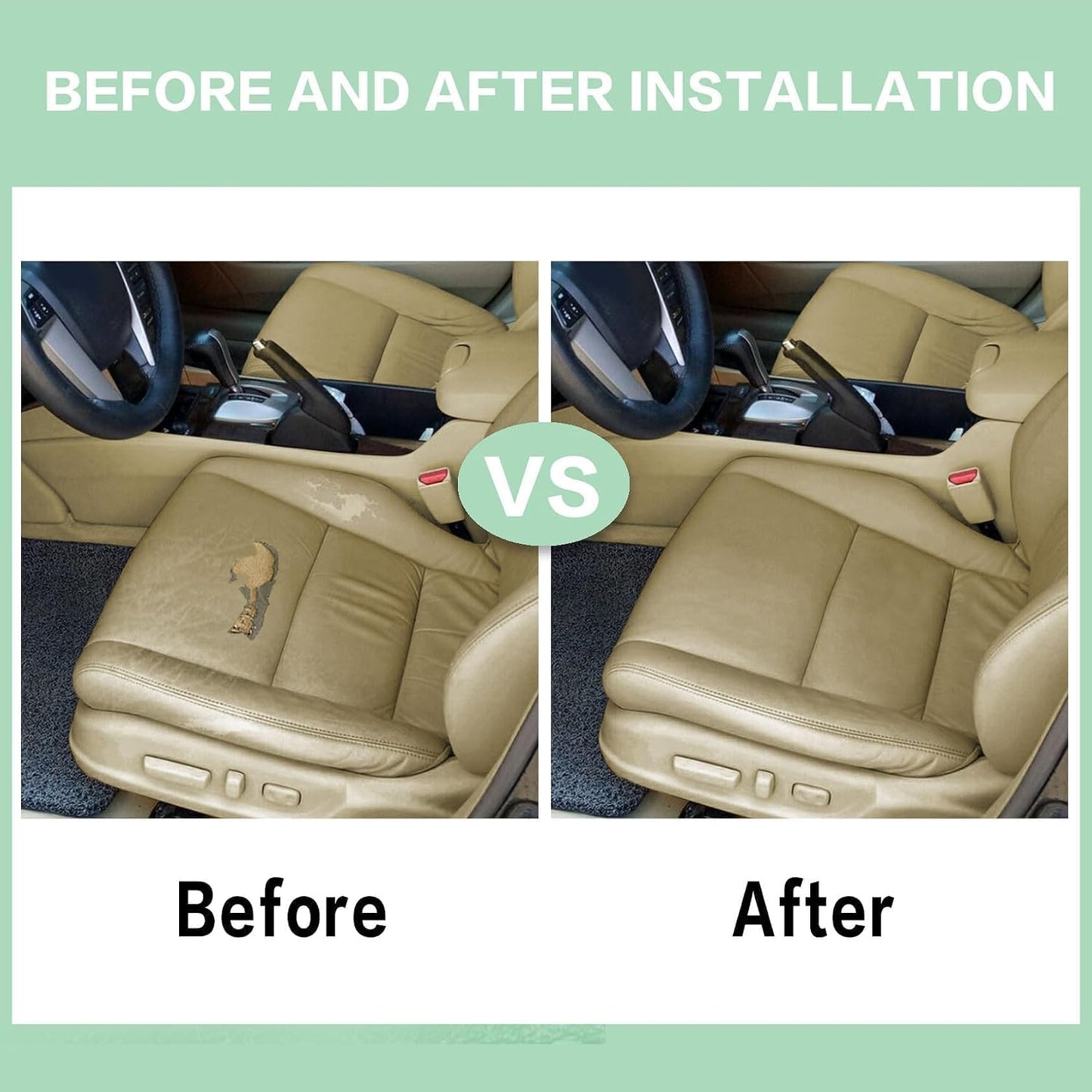 Funda asiento repuesto cuero marrón conductor Honda Accord