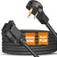 Cable extensión plano 20ft 3 clavijas UL interiores