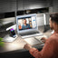 Luz anillo USB para webcam con soporte ajustable