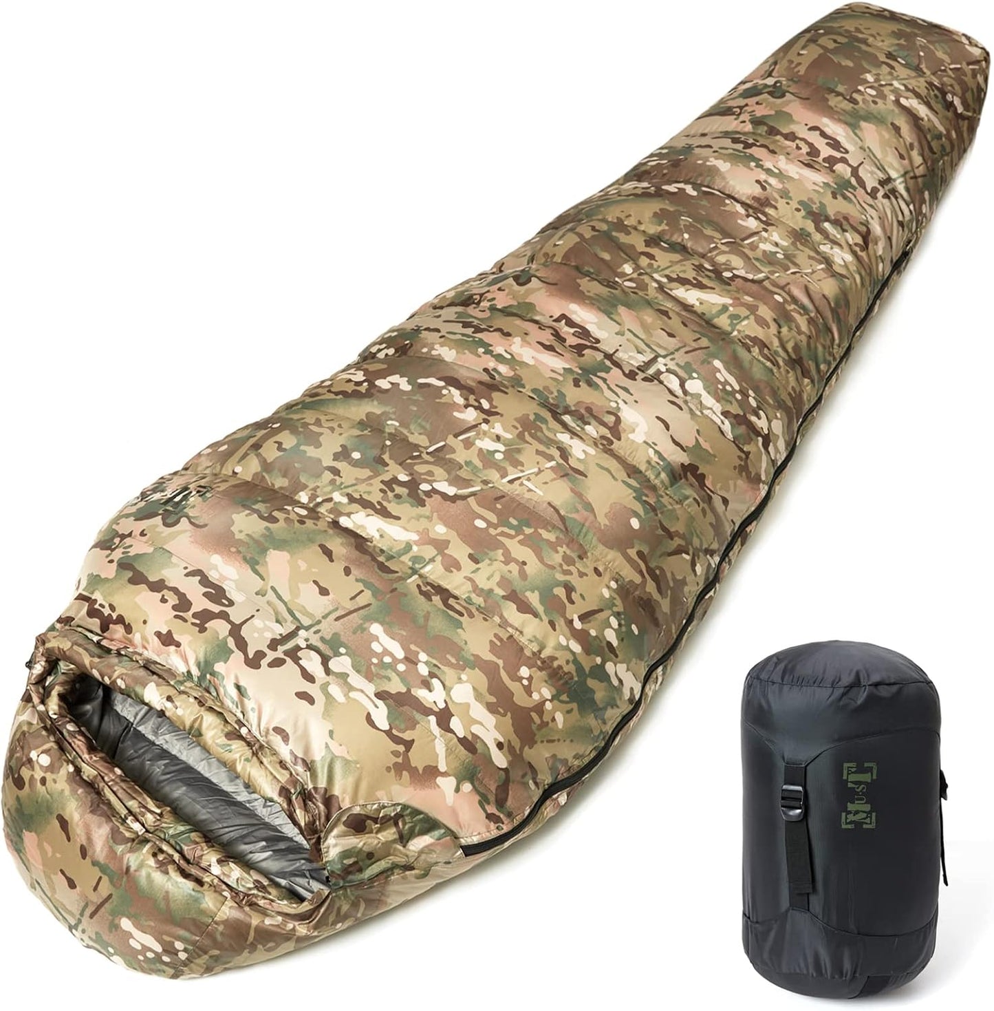 Saco dormir militar con plumón frío