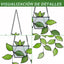 Hoja cristal cadena metal decoración ventana regalo