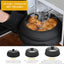Tapa microondas vidrio con protector silicona plegable negro