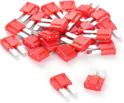 25 Pzas Fusibles 10A para Coche RV Camión Motocicleta