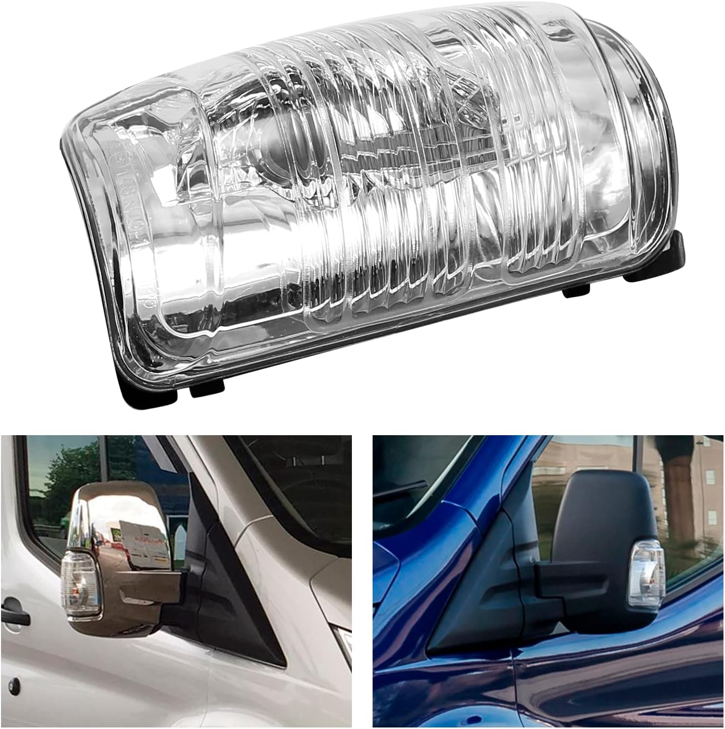 Espejo lateral conductor con luz giro comp Ford Transit