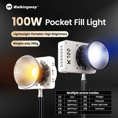 Kit luz LED bicolor 2800K-6800K para cámara estudio