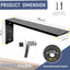 Soporte encimera 18pulg set 4 estante resistente en L
