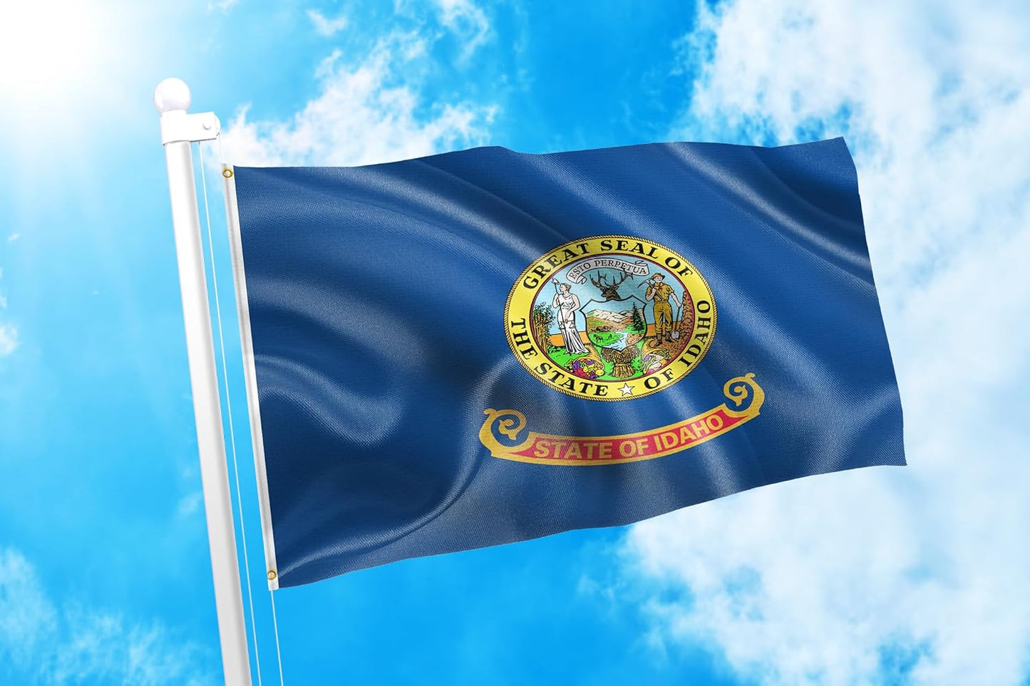 Bandera Idaho 2x3ft 100% poliéster resistente UV