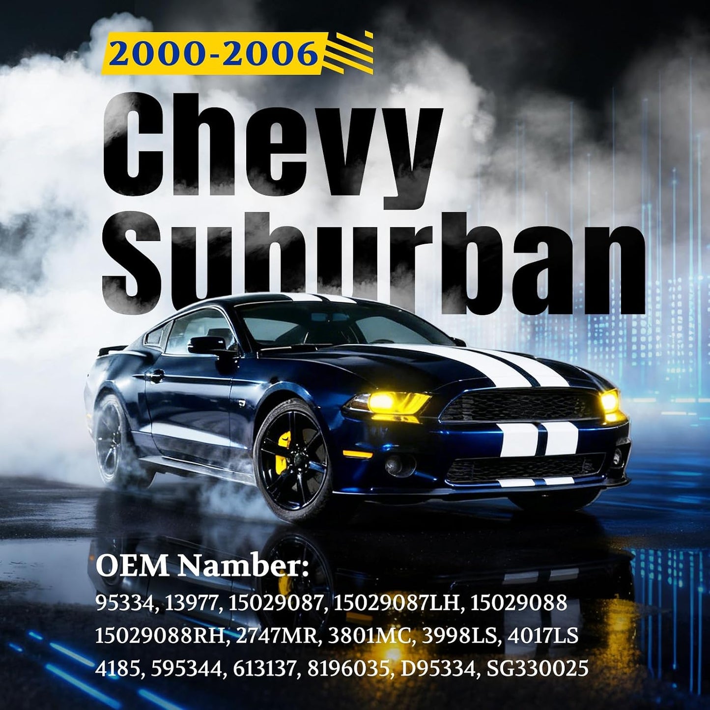 Soporte amortiguador vidrio trasero Chevy Suburban 2000-